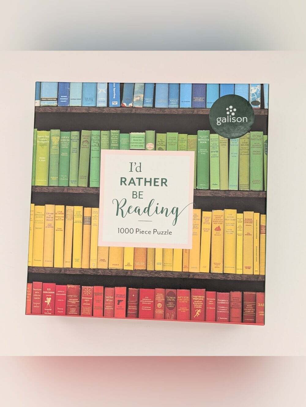 NEW Galison 'I'd Rather Be Reading' 1000-Piece Puzzle